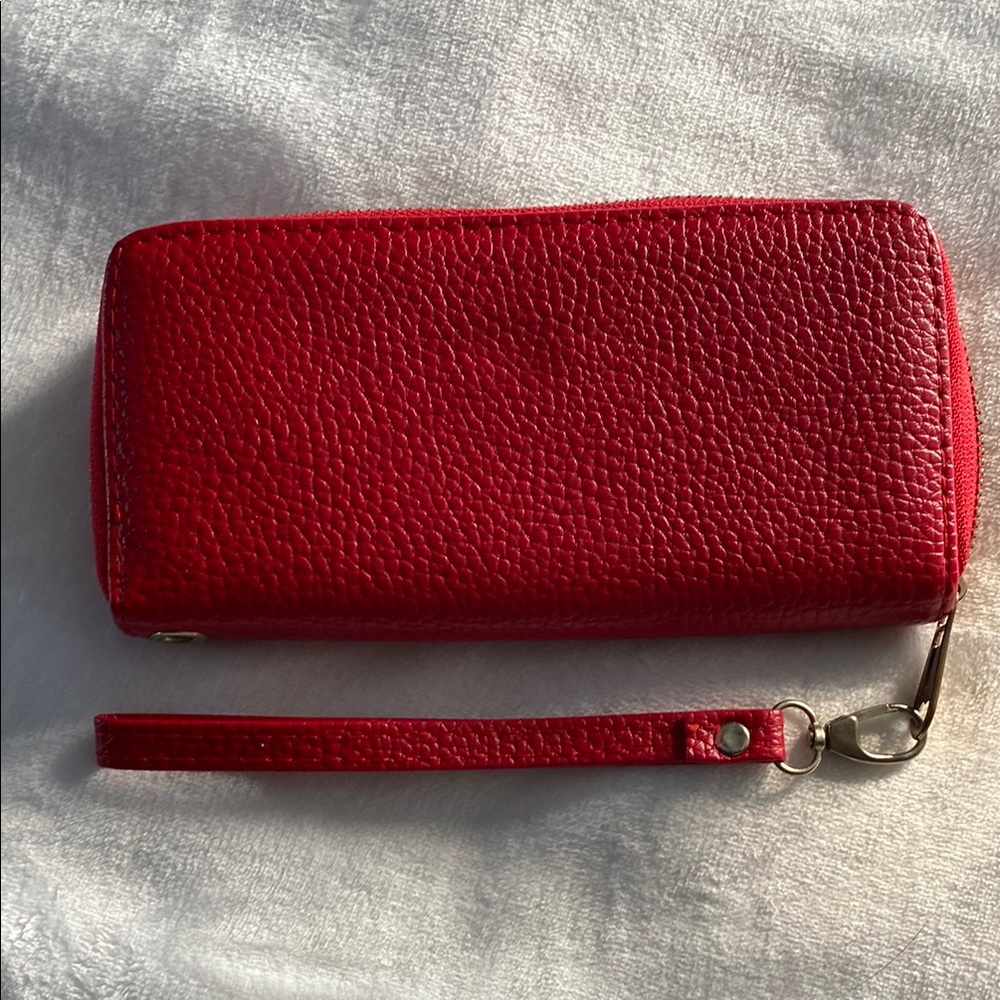 Red Wristlet Wallet